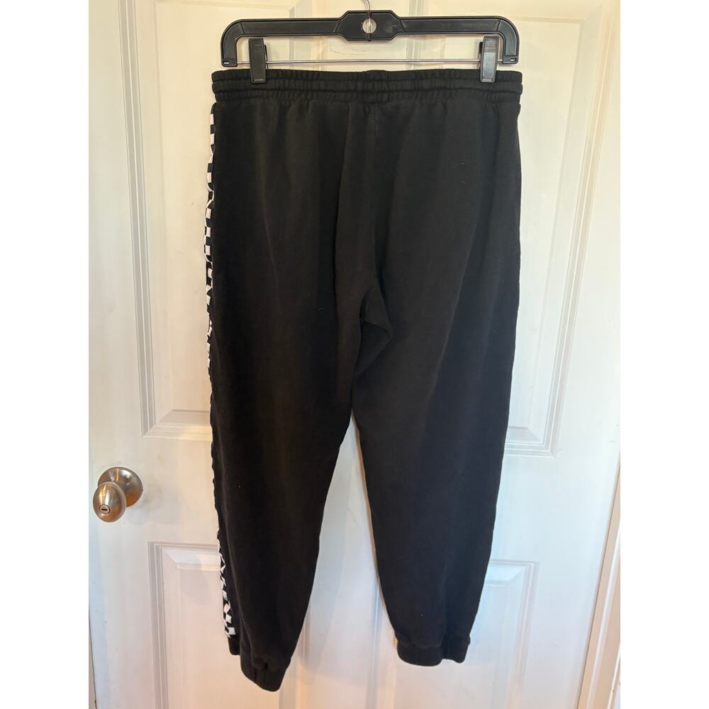 Vans Black Joggers with Checkered Stripe Down Leg Size S - Picture 3 of 9